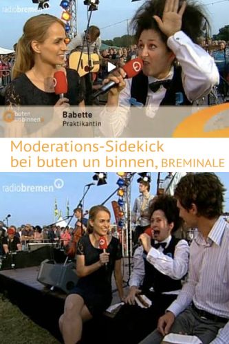 Babette als Moderatorin bei buten und binnen live, Radio Bremen Babette als Moderatorin bei buten und binnen live, Radio Bremen